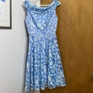 Vintage genuine 1950’s dress . Handmade. Size xs 0-2. Sheer fabric , fully lined